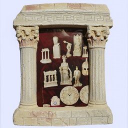 Greek plaster picture frame with Corinthian columns 1